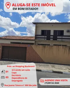 Casa com 3 Quartos para alugar, 10m² no São João, Feira de Santana