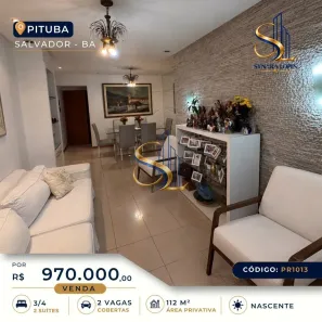 Apartamento com 3 Quartos à venda, 112m² no Pituba, Salvador