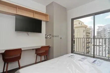 Apartamento com 1 Quarto para venda ou aluguel, 24m² no Vila Nova Conceição, São Paulo