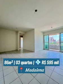 Apartamento com 3 Quartos à venda, 86m² no Prado, Recife