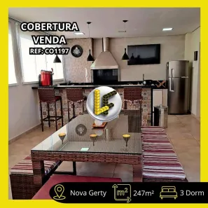 Cobertura com 3 Quartos à venda, 247m² no Nova Gerty, São Caetano do Sul