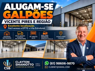 Galpão/Depósito/Armazém para alugar, 800m² no Setor Habitacional Vicente Pires, Brasília