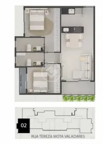 Apartamento com 2 Quartos à venda, 59m² no Buritis, Belo Horizonte