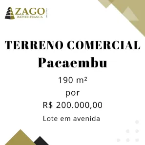 Lote/Terreno à venda, 190m² no Centro, Franca