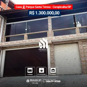 Casa com 4 Quartos à venda, 350m² no Parque Santa Teresa, Carapicuíba