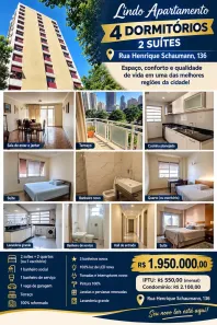 Apartamento com 4 Quartos à venda, 120m² no Pinheiros, São Paulo