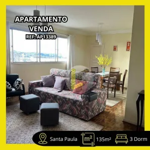 Apartamento com 3 Quartos à venda, 135m² no Santa Paula, São Caetano do Sul