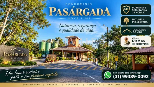Lote/Terreno à venda, 2560m² no Pasárgada, Nova Lima