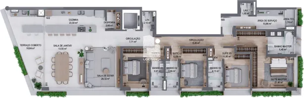 Apartamento com 4 Quartos à venda, 220m² no Centro, Florianópolis