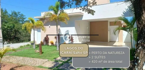 Casa de Condomínio com 3 Quartos à venda, 170m² no Residencial Lagos D'Icaraí, Salto