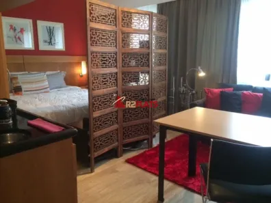Flat com 1 Quarto para alugar, 28m² no Indianópolis, São Paulo