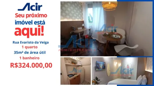 Apartamento com 1 Quarto à venda, 35m² no Centro, Rio de Janeiro