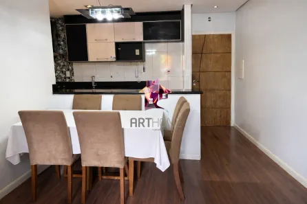 Apartamento com 3 Quartos para alugar, 61m² no Jardim Santo André CDHU, Santo André