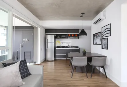 Apartamento com 1 Quarto para alugar, 63m² no Cidade Monções, São Paulo