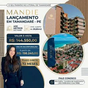 Apartamento com 1 Quarto à venda, 20m² no Tamandaré, Tamandaré