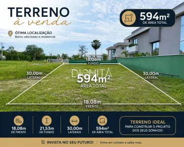 Lote/Terreno à venda, 594m² no Centro, Eusébio