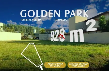 Lote/Terreno à venda, 928m² no Golden Park Residence II, Mirassol
