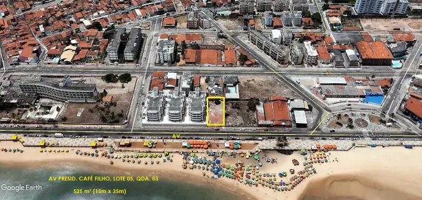 Lote/Terreno à venda, 525m² no Praia do Meio, Natal