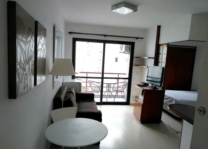 Flat com 1 Quarto para alugar, 35m² no Moema, São Paulo