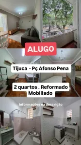 Apartamento com 2 Quartos para alugar, 60m² no Tijuca, Rio de Janeiro