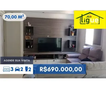 Apartamento com 3 Quartos à venda, 70m² no Jaguaré, São Paulo