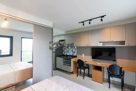 Apartamento com 1 Quarto para alugar, 27m² no Indianópolis, São Paulo