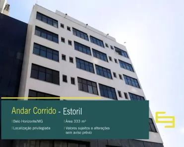 Sala Comercial para alugar, 333m² no Estoril, Belo Horizonte