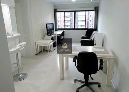 Flat com 1 Quarto para alugar, 45m² no Itaim Bibi, São Paulo