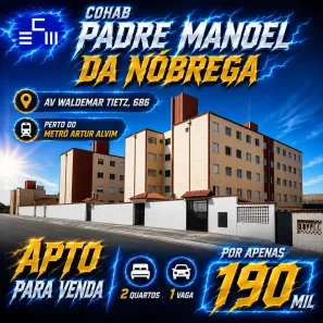 Apartamento com 2 Quartos à venda, 40m² no Conjunto Habitacional Padre José de Anchieta, São Paulo