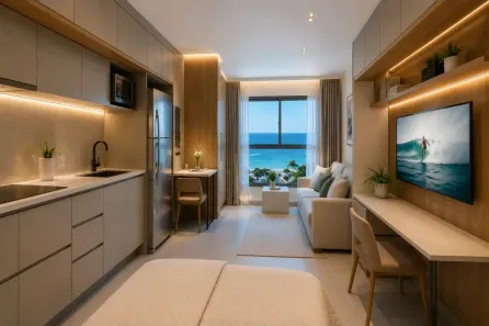 Apartamento com 1 Quarto à venda, 31m² no Canasvieiras, Florianópolis