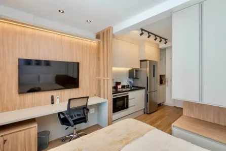 Apartamento com 1 Quarto para alugar, 50m² no Santo Amaro, São Paulo
