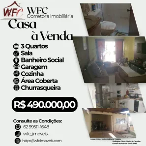 Casa com 3 Quartos à venda, 300m² no Jardim Califórnia, Goiânia