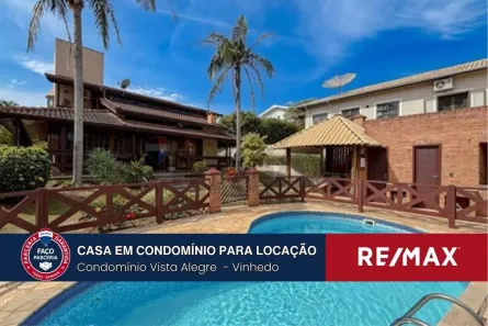Casa de Condomínio com 4 Quartos para alugar, 475m² no Vista Alegre, Vinhedo