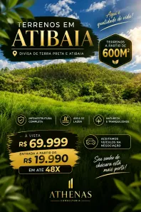 Lote/Terreno à venda, 600m² no Bairro das Brotas, Atibaia