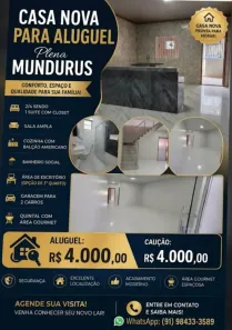 Casa com 3 Quartos para alugar, 100m² no Jurunas, Belém
