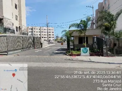 Apartamento com 2 Quartos à venda, 41m² no Santa Cruz, Rio de Janeiro