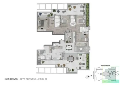 Apartamento com 4 Quartos à venda, 240m² no Savassi, Belo Horizonte