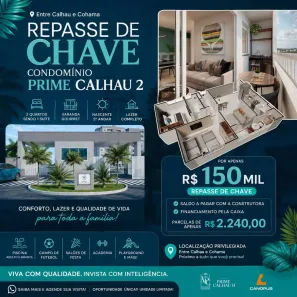 Apartamento com 1 Quarto à venda, 49m² no Alto do Calhau, São Luís