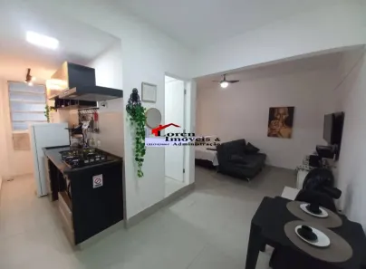 Apartamento com 1 Quarto para alugar, 38m² no Centro, São Vicente