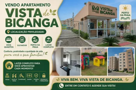 Apartamento com 2 Quartos à venda, 45m² no Bicanga, Serra