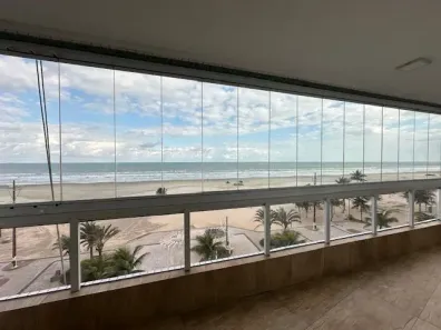Apartamento com 3 Quartos para alugar, 126m² no Guilhermina, Praia Grande