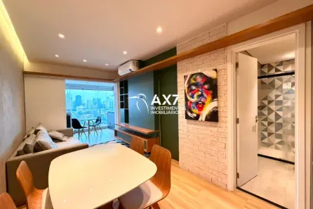 Apartamento com 1 Quarto para alugar, 42m² no Cidade Monções, São Paulo