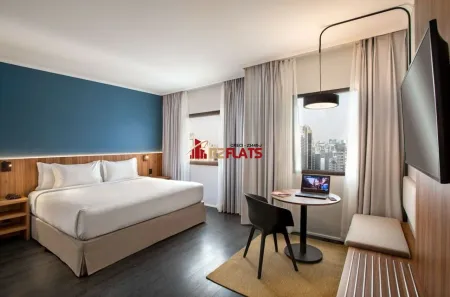 Flat com 1 Quarto para alugar, 33m² no Itaim Bibi, São Paulo