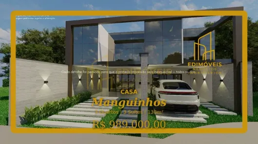 Casa com 3 Quartos à venda, 130m² no Manguinhos, Serra