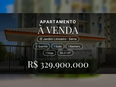 Apartamento com 2 Quartos à venda, 50m² no Jardim Limoeiro, Serra