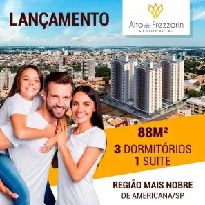 Apartamento com 3 Quartos à venda, 88m² no Vila Cecchino, Americana