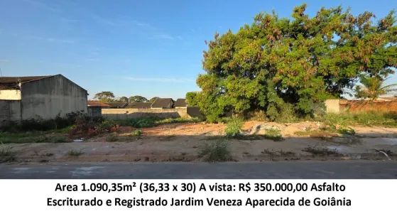 Lote/Terreno à venda, 1090m² no Jardim Veneza, Aparecida de Goiânia