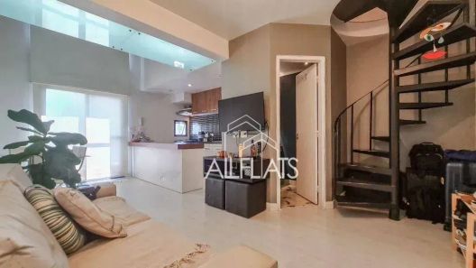 Flat com 1 Quarto à venda, 52m² no Moema, São Paulo