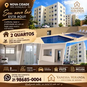 Apartamento com 2 Quartos à venda, 40m² no Nova Cidade, São Gonçalo