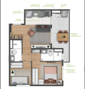 Apartamento com 2 Quartos à venda, 46m² no Vila Nair, São Paulo